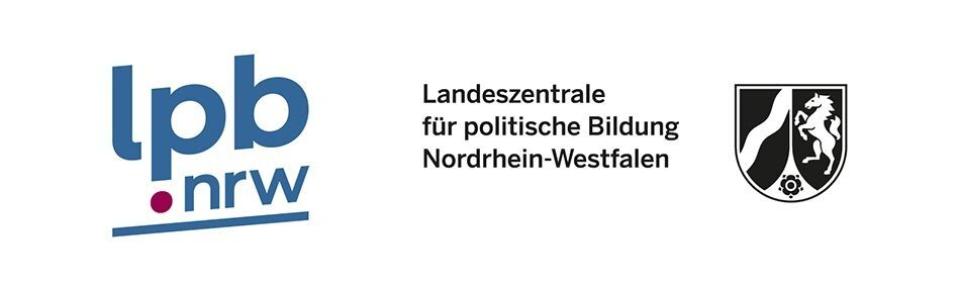 Das Bild zeigt das Logo der Landeszentrale für politische Bildung Nordrhein-Westfalen.